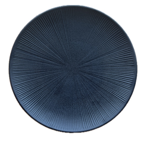 Plate black Melamine 33 cm.